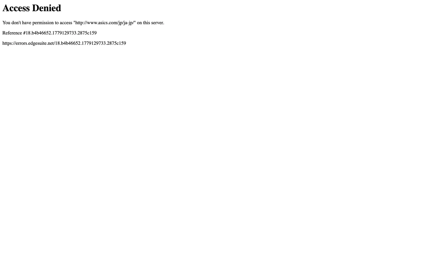 ASICS's website at asics.com