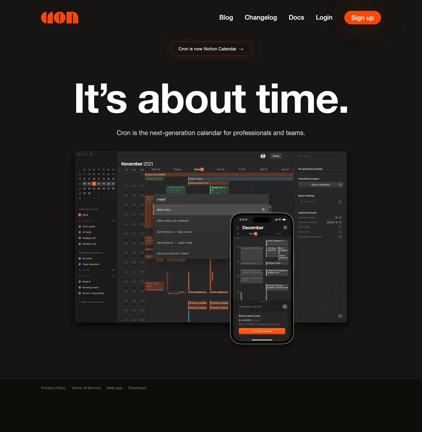 Cron's website at cron.com