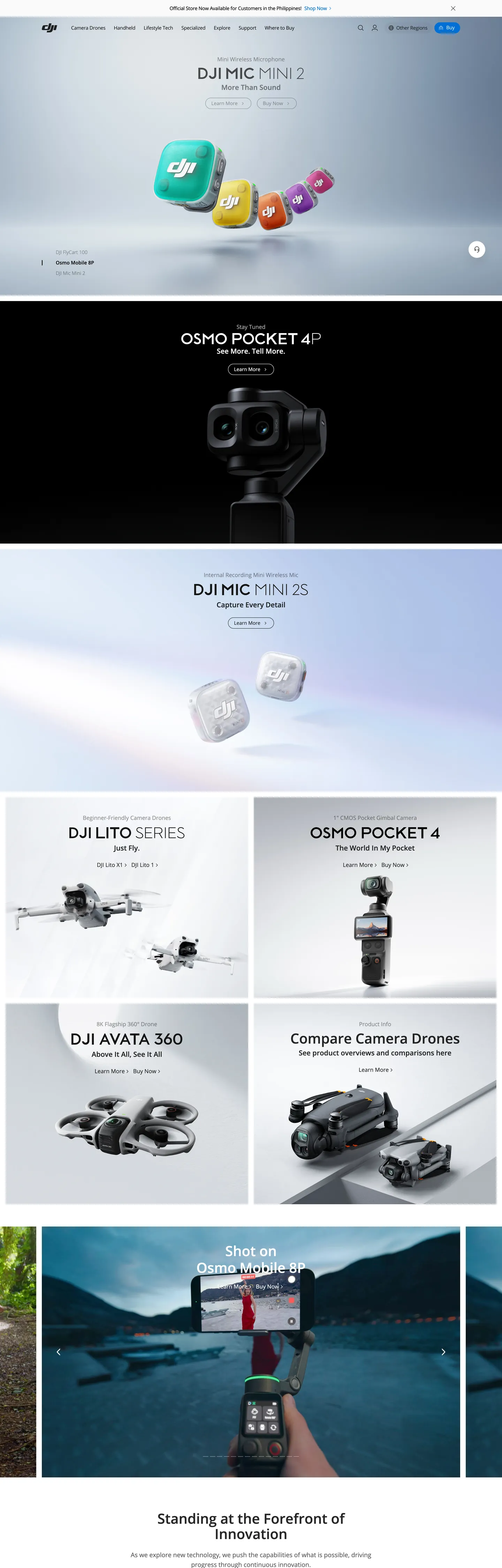 DJI's website at dji.com