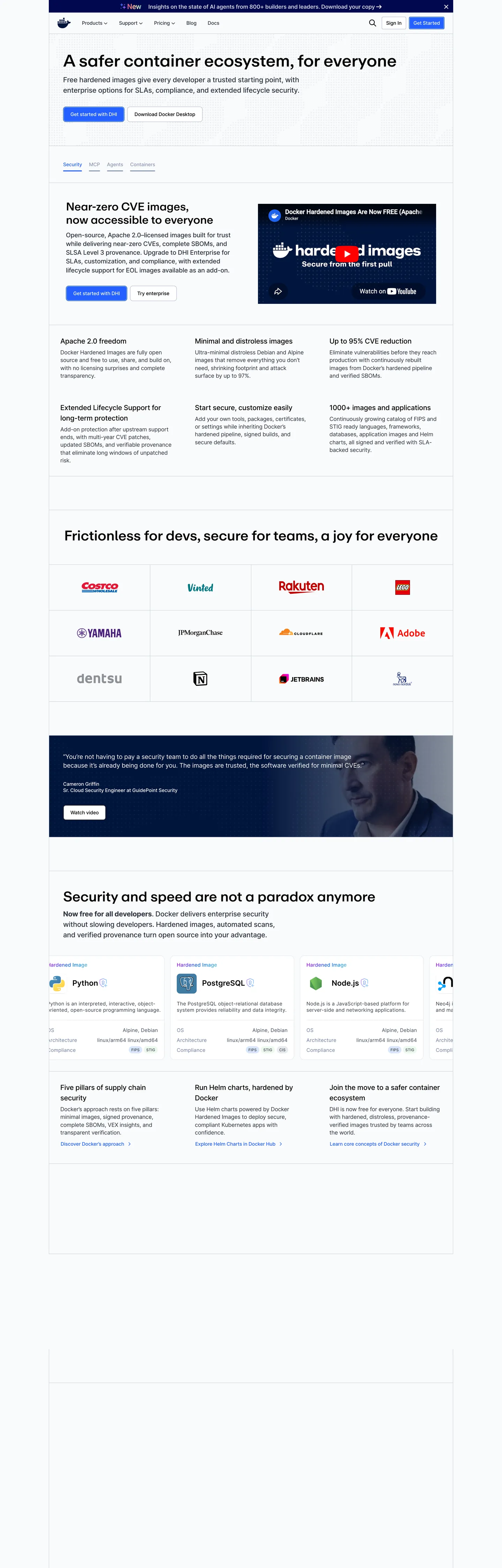Docker's website at docker.com