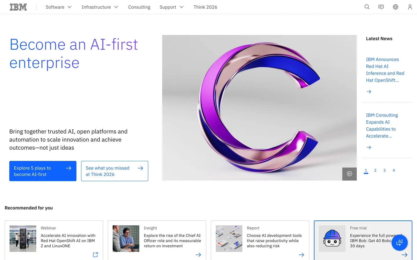 IBM's website at ibm.com
