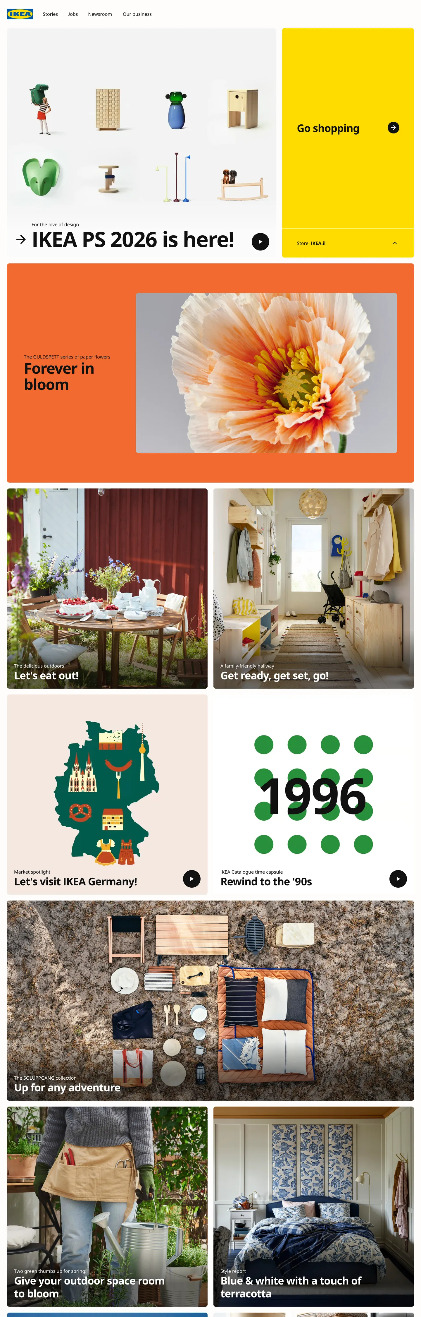 IKEA's website at ikea.com