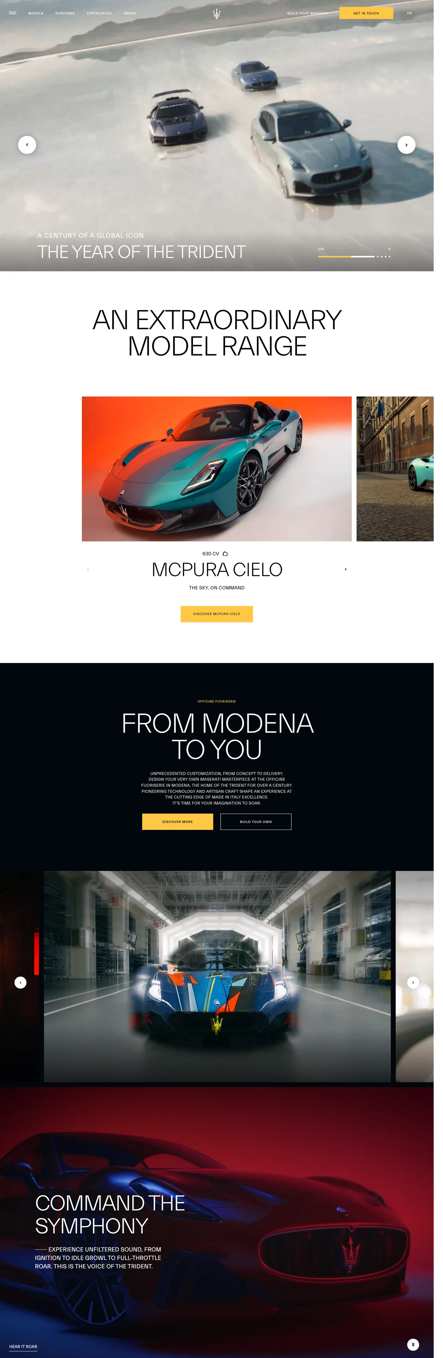 Maserati's website at maserati.com