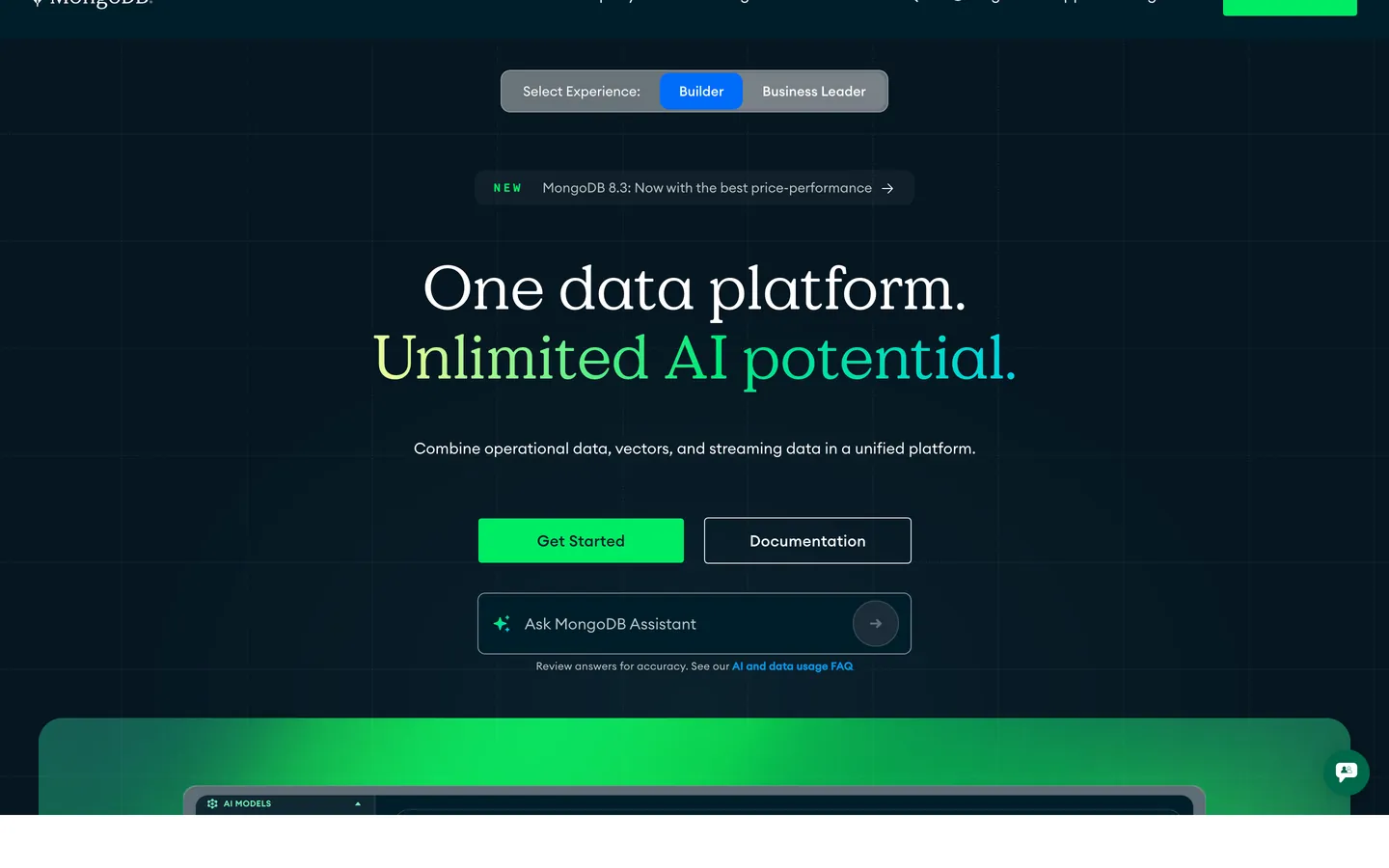 MongoDB's website at mongodb.com