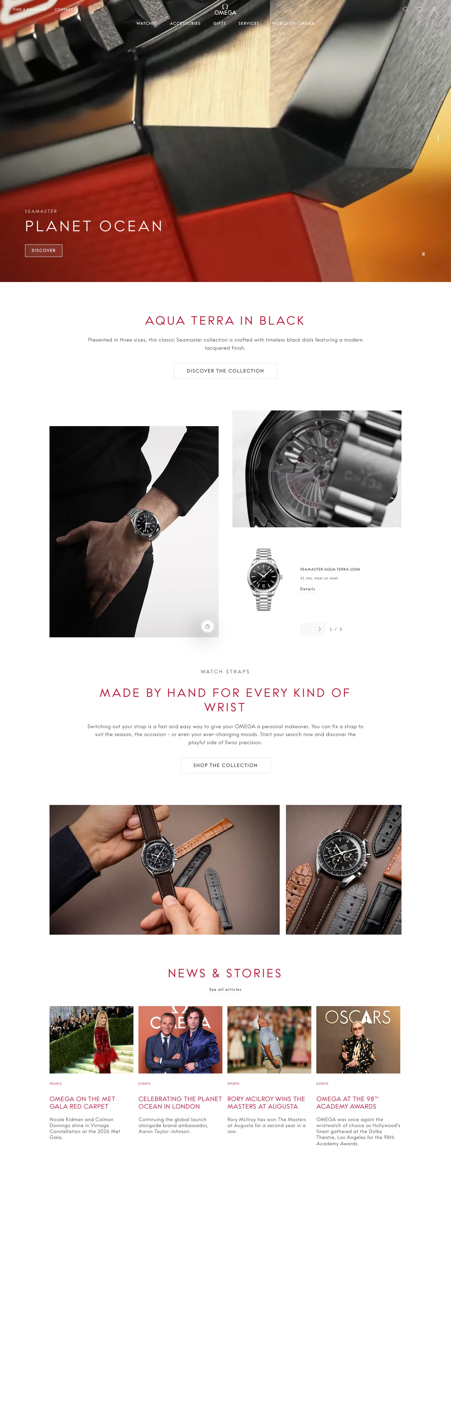 Omega's website at omegawatches.com