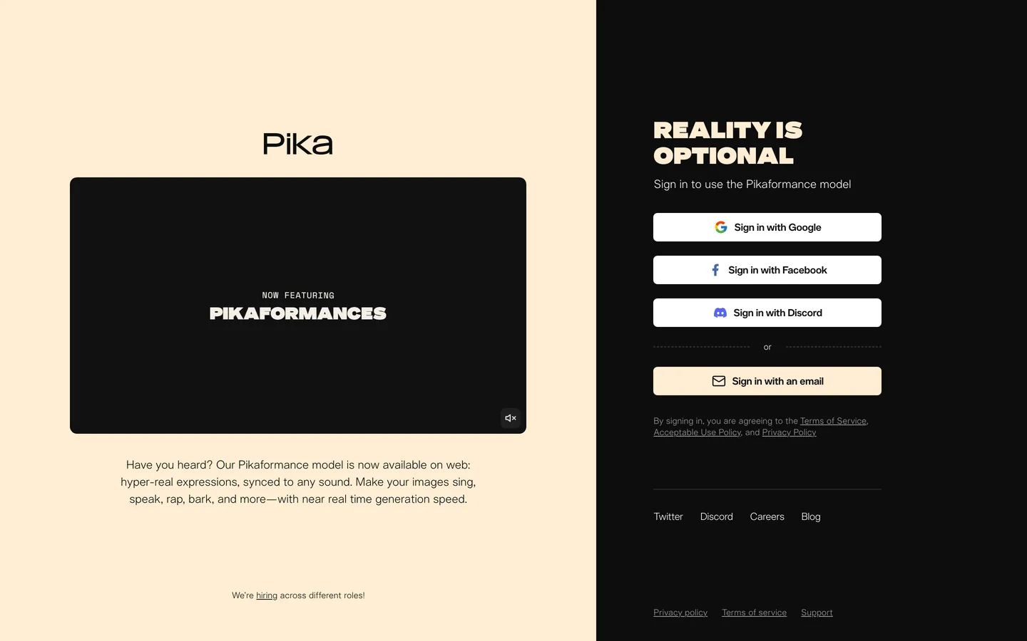 Pika's website at pika.art