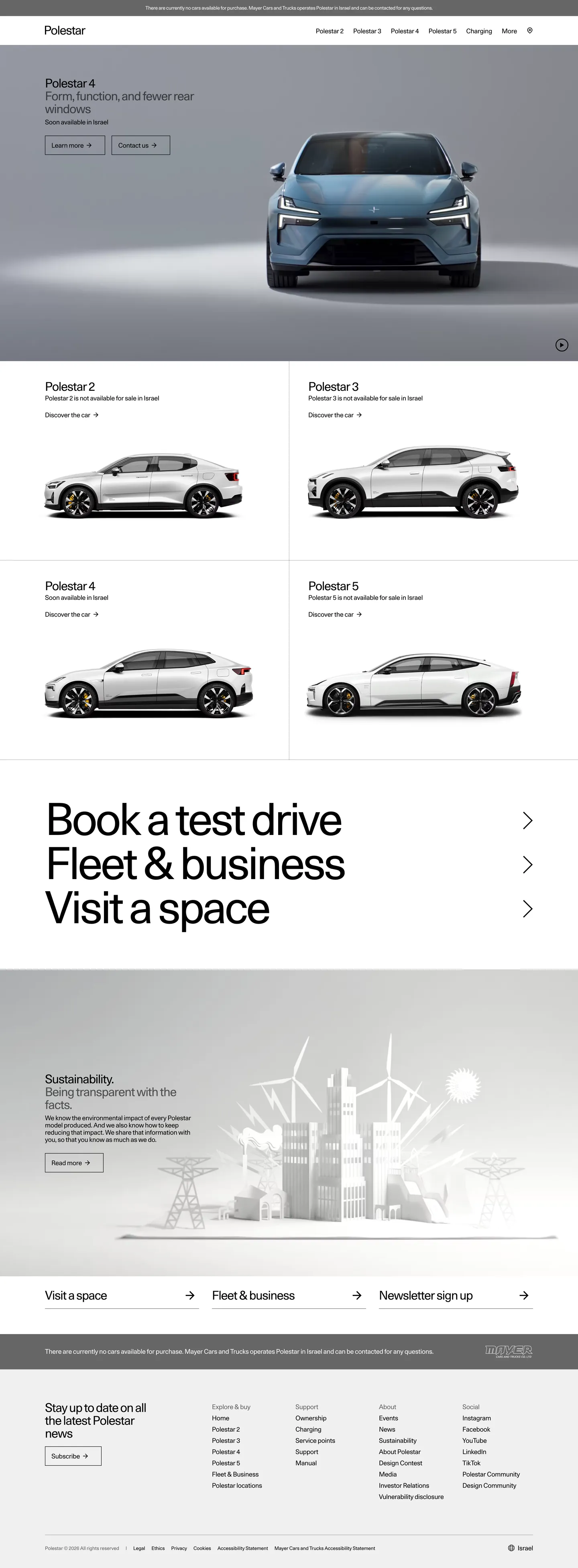 Polestar's website at polestar.com