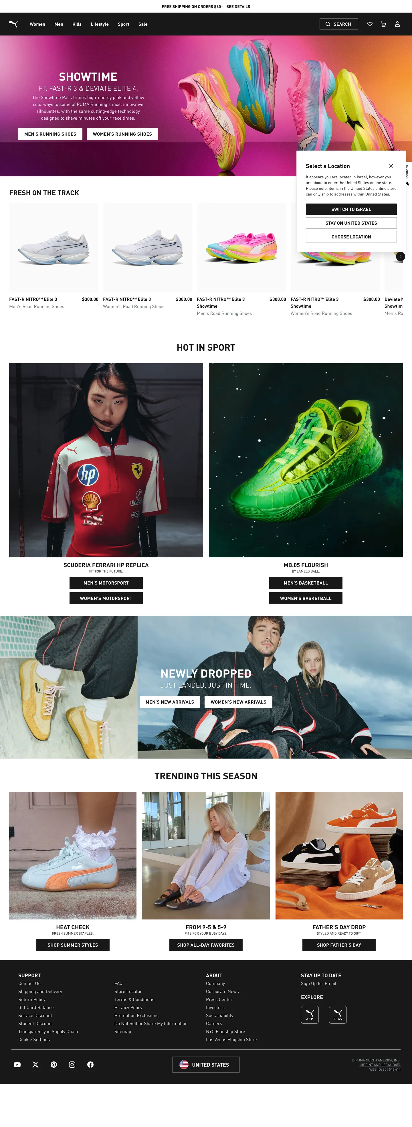 PUMA's website at us.puma.com