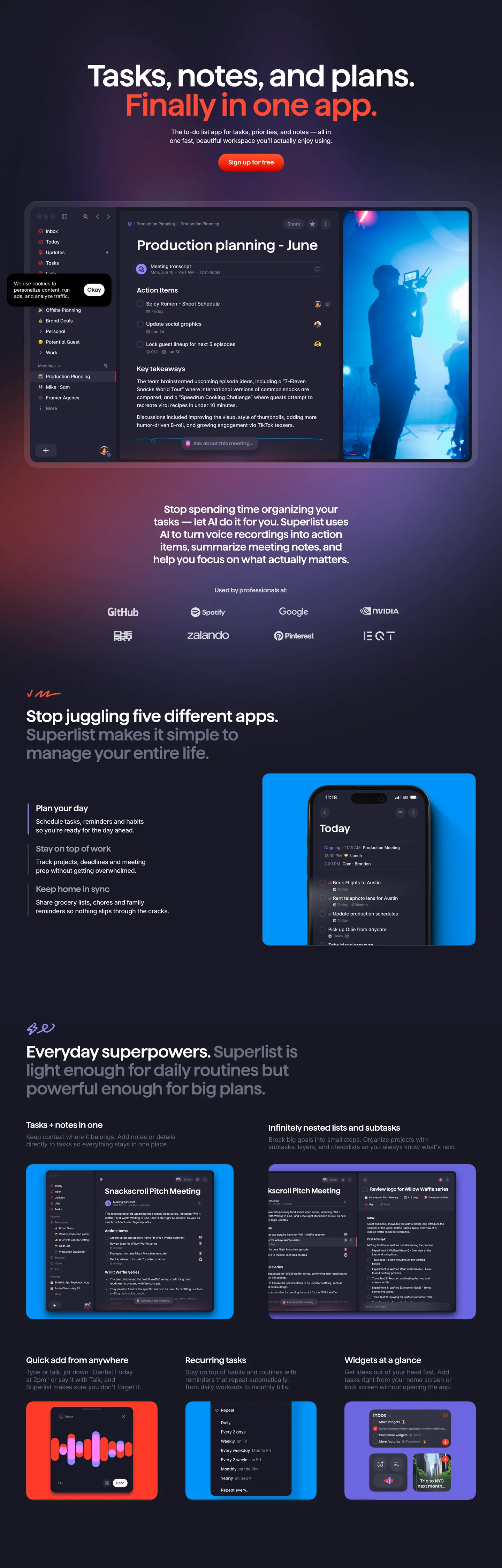 Superlist's website at superlist.com