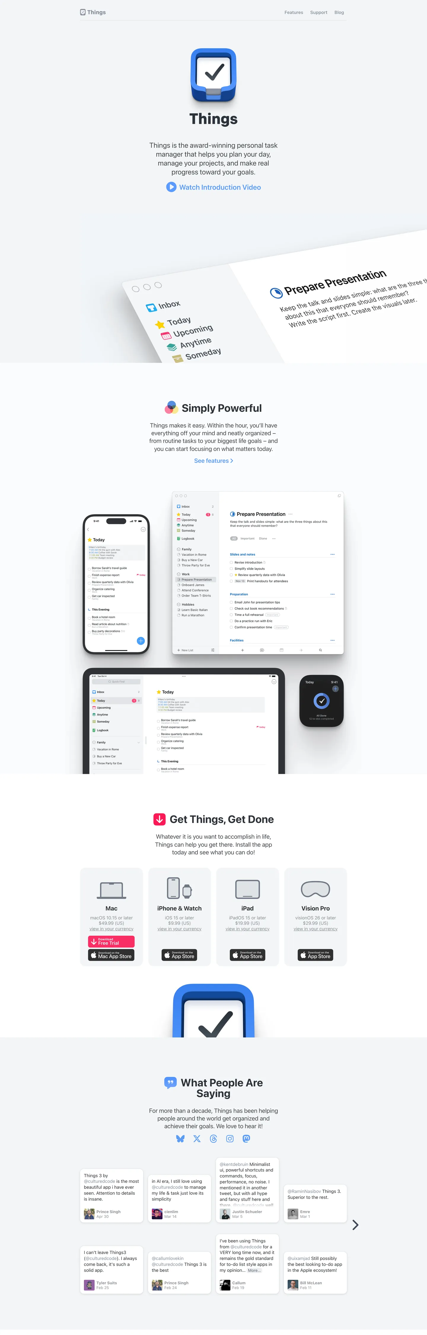 Things's website at culturedcode.com