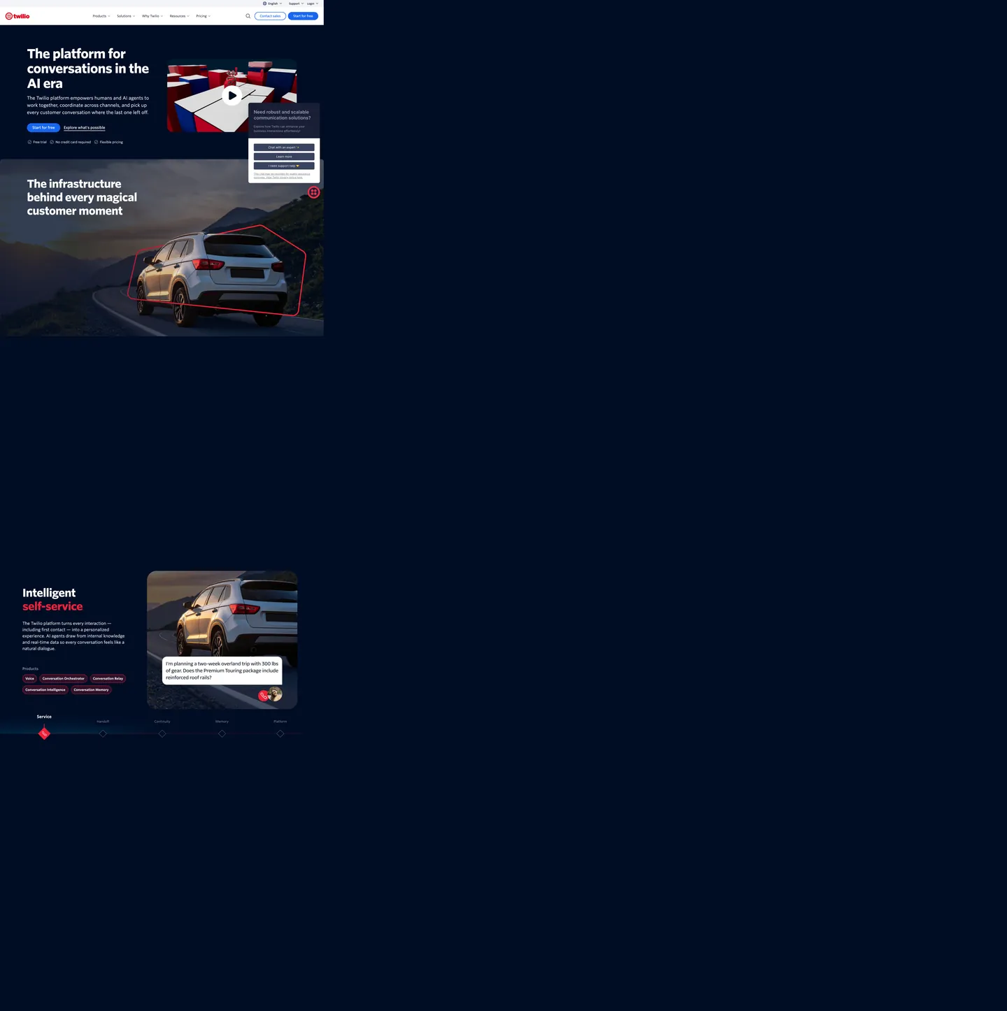 Twilio's website at twilio.com