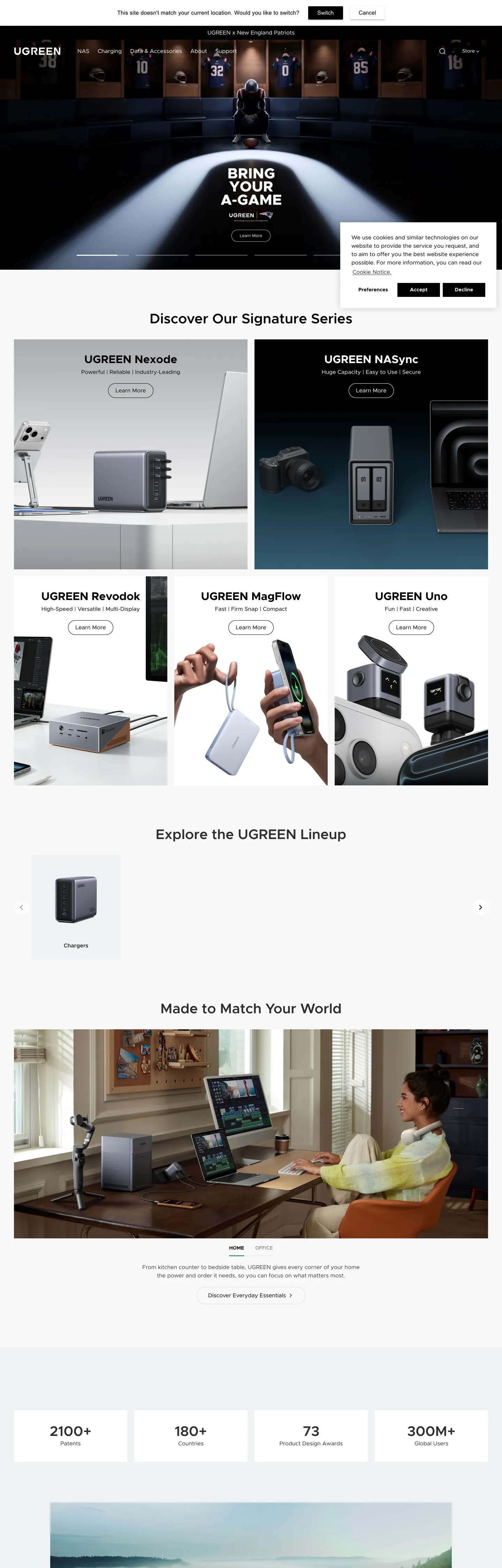 UGREEN's website at ugreen.com