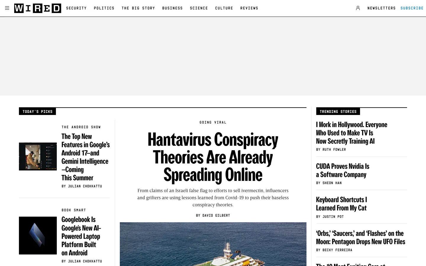 Wired Inspired's website at wired.com