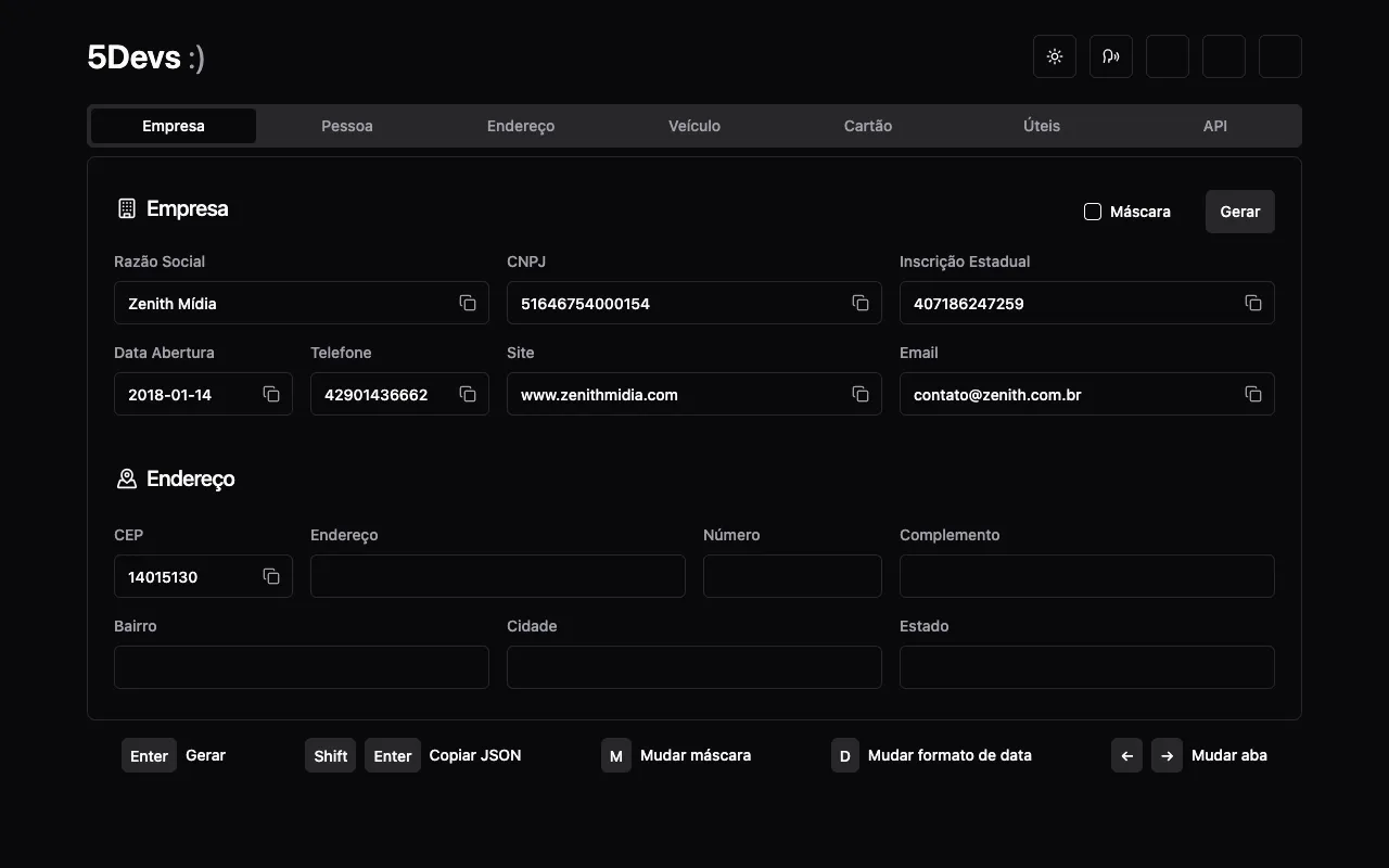 5devs - Screenshot preview