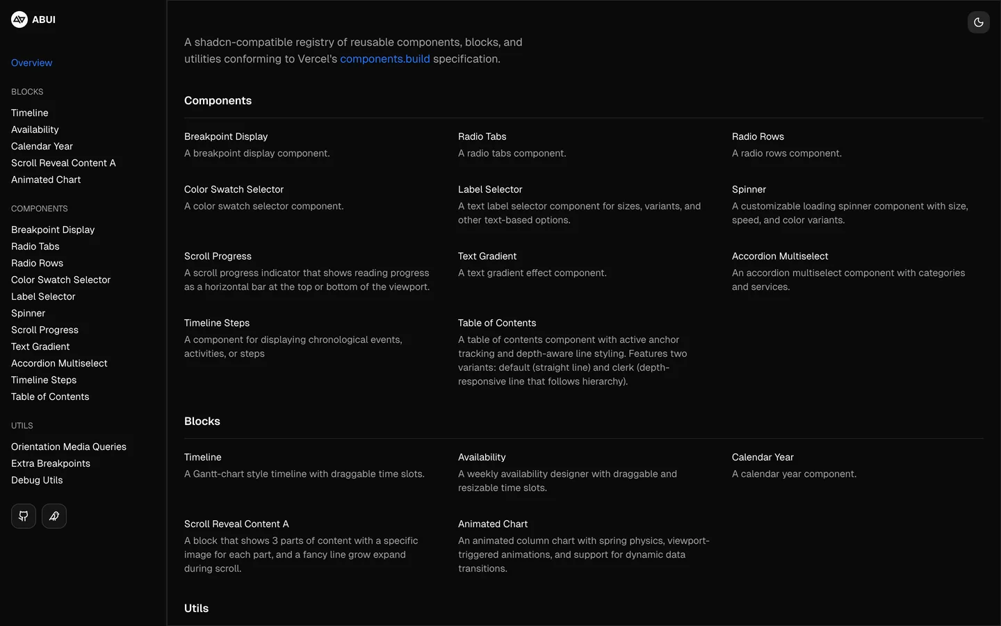 ABUI - Screenshot preview