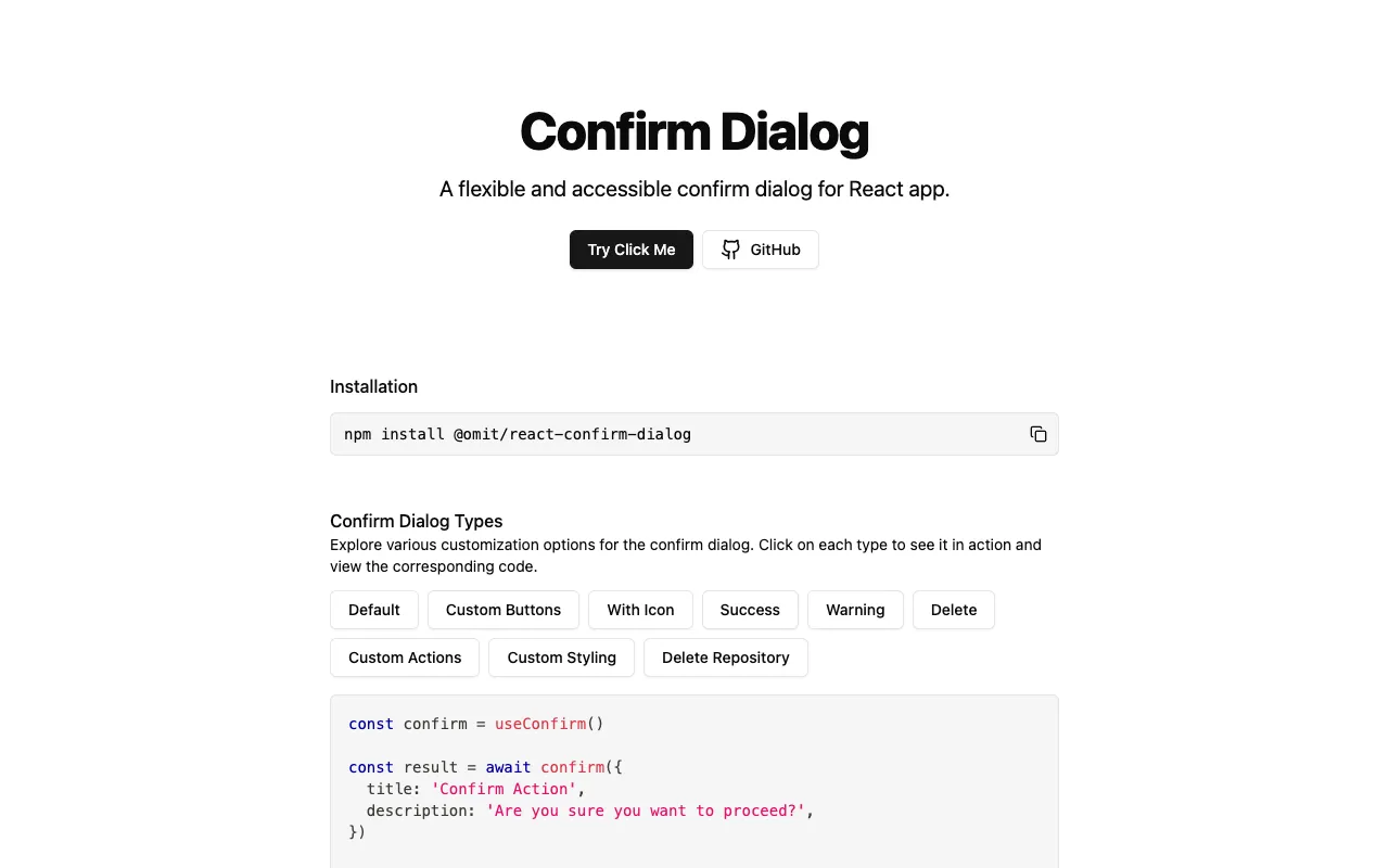 confirm-dialog - Screenshot preview