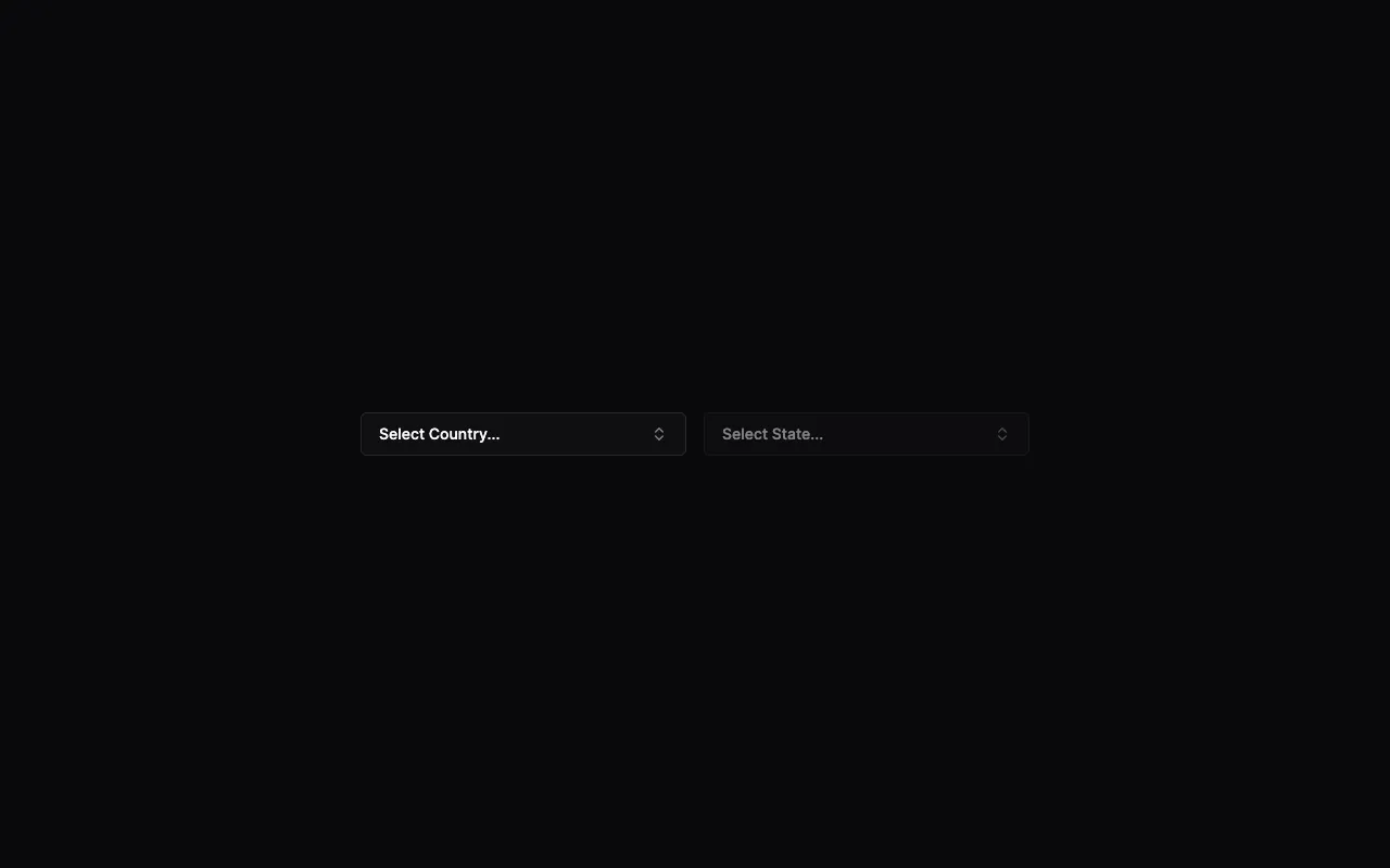 country-state-dropdown - Screenshot preview