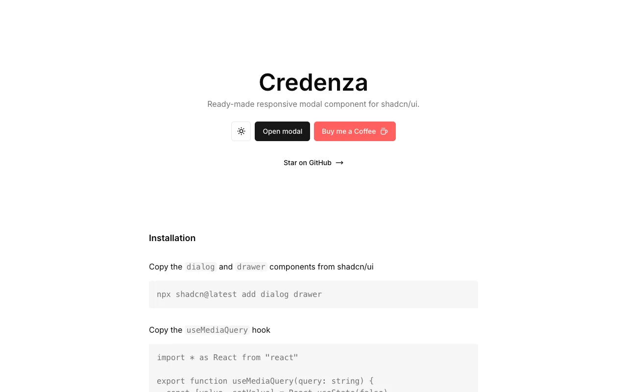 credenza - Screenshot preview