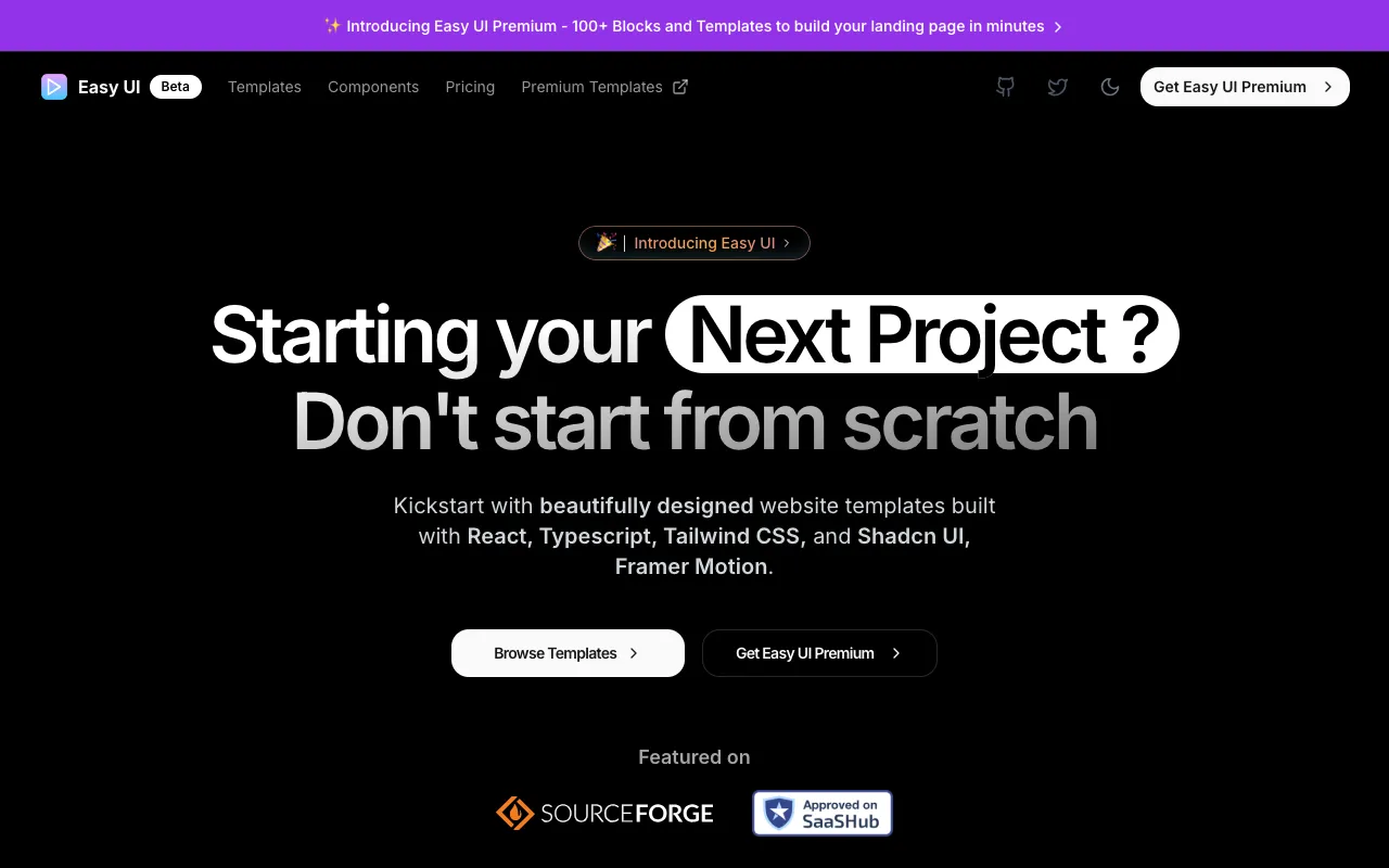 easy-ui - Screenshot preview