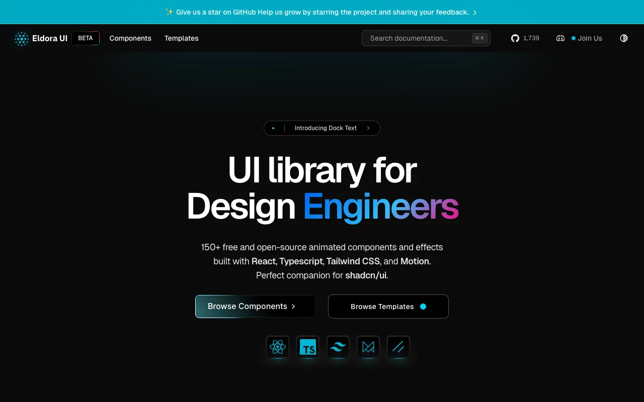 Eldora UI - Screenshot preview