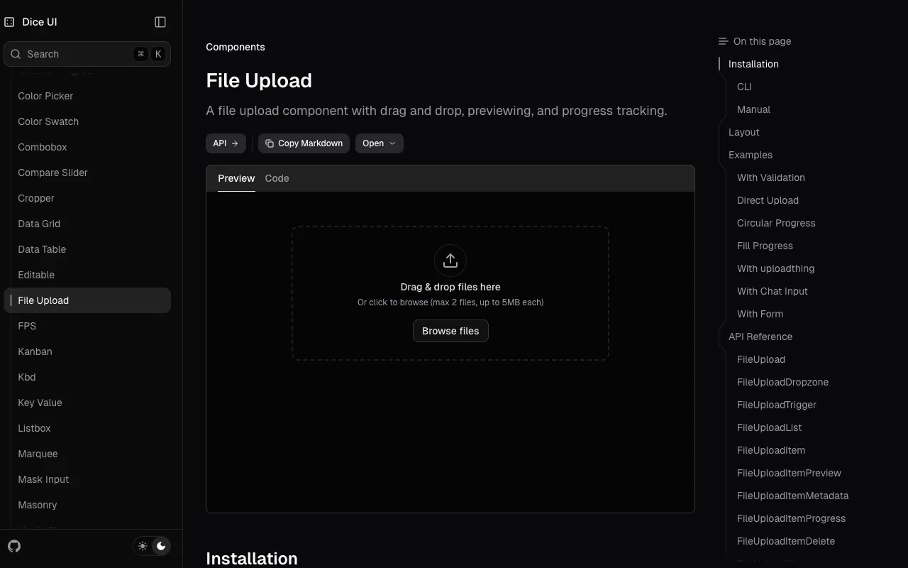 file-uploader - Screenshot preview