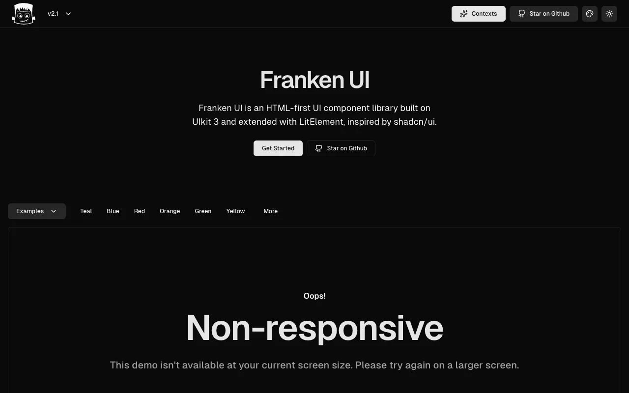 Franken UI - Screenshot preview