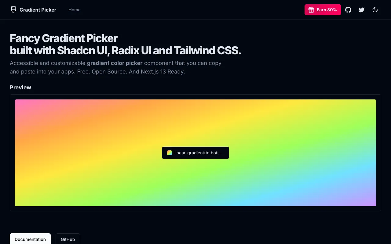gradient-picker - Screenshot preview