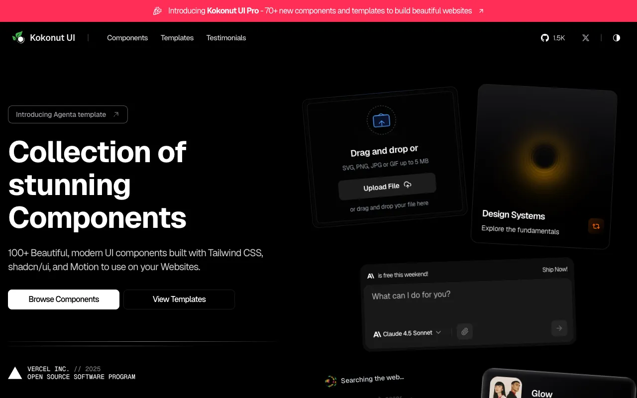 kokonut/ui - Screenshot preview