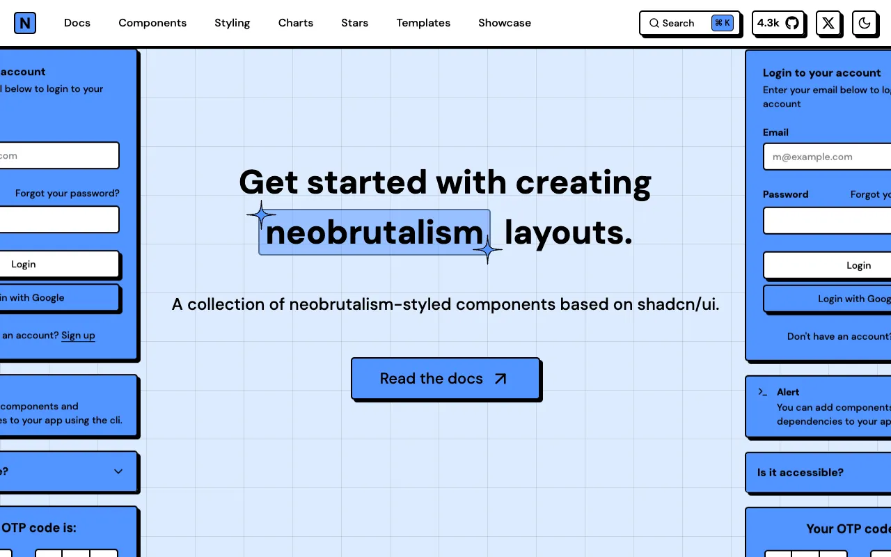 neobrutalism-components - Screenshot preview