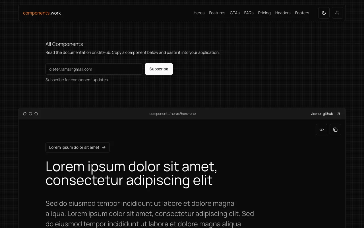 nextjs-components - Screenshot preview