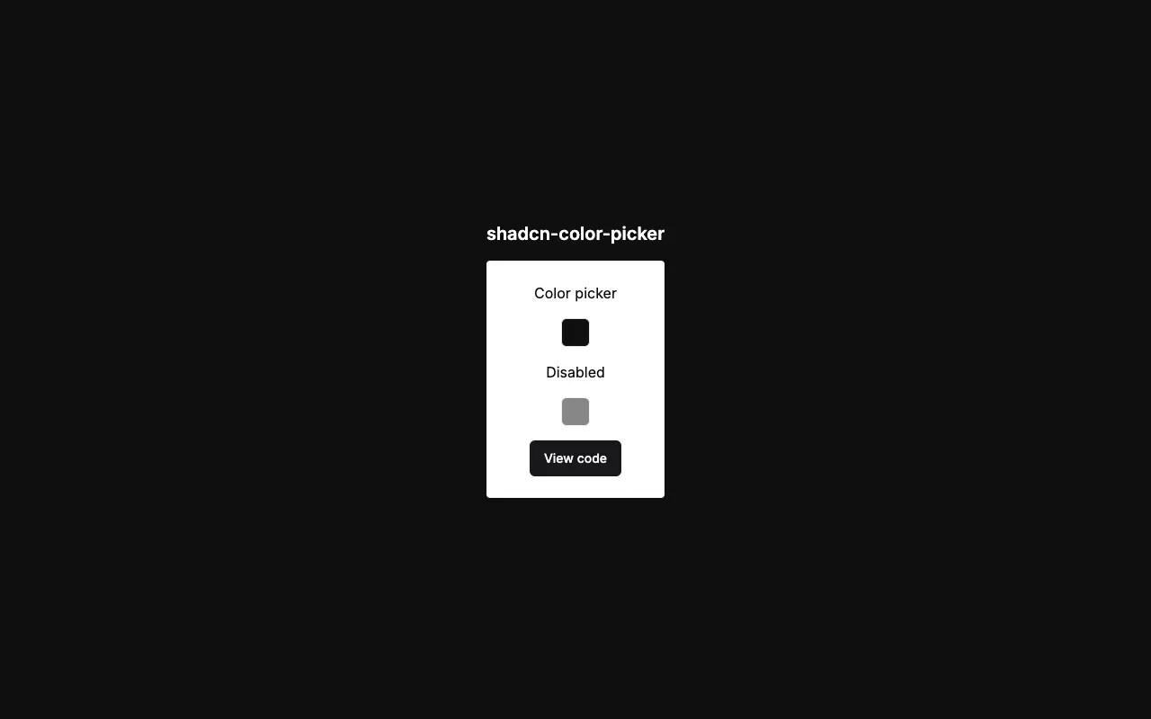 shadcn-color-picker - Screenshot preview