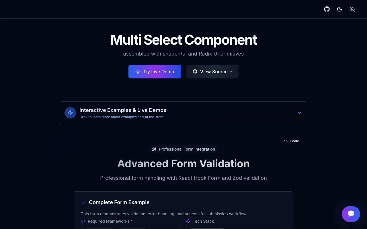 shadcn-multi-select-component - Screenshot preview