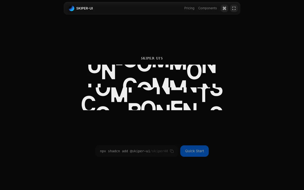 Skiper UI - Screenshot preview