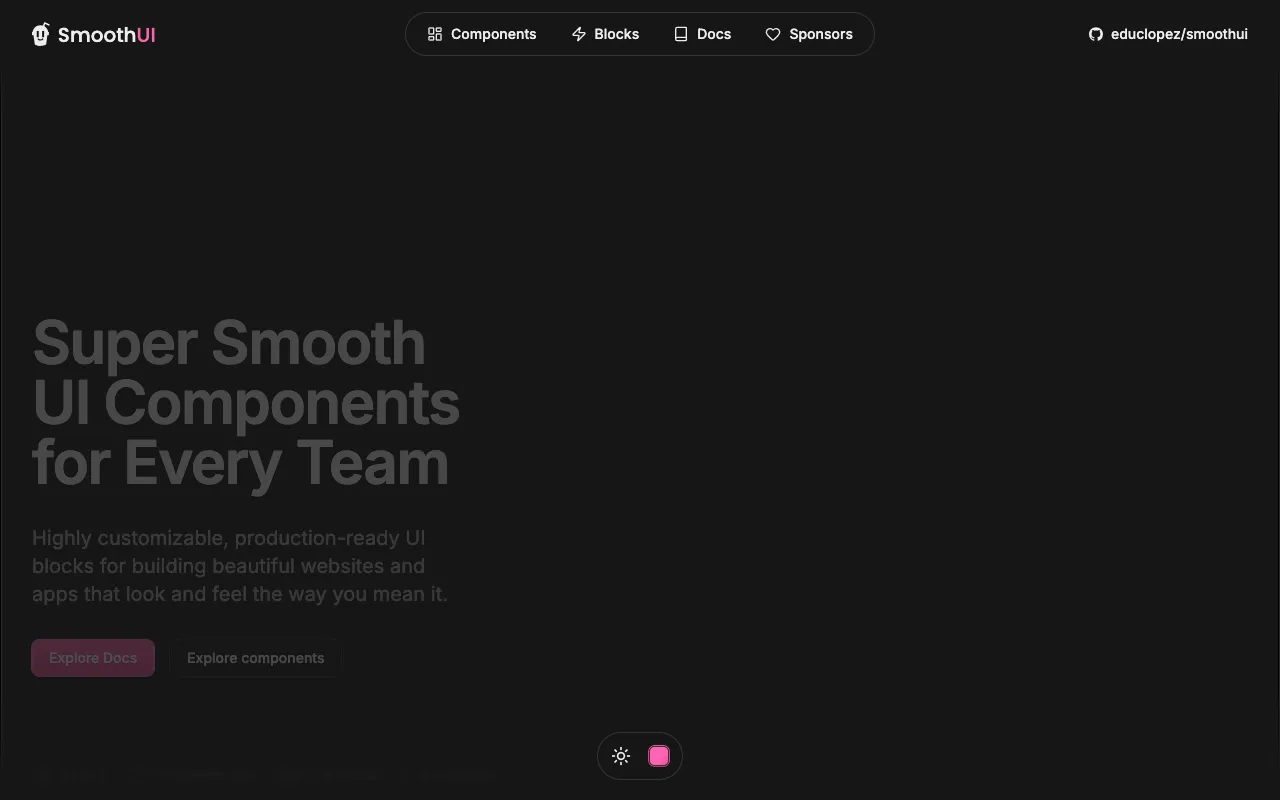 smooth-ui - Screenshot preview