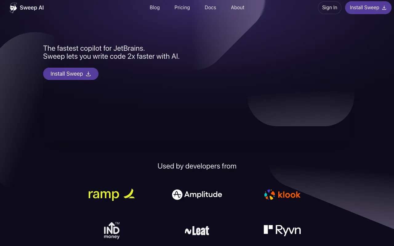 sweep - Screenshot preview