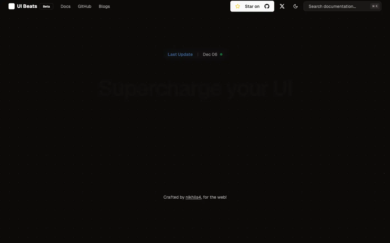 ui-beats - Screenshot preview