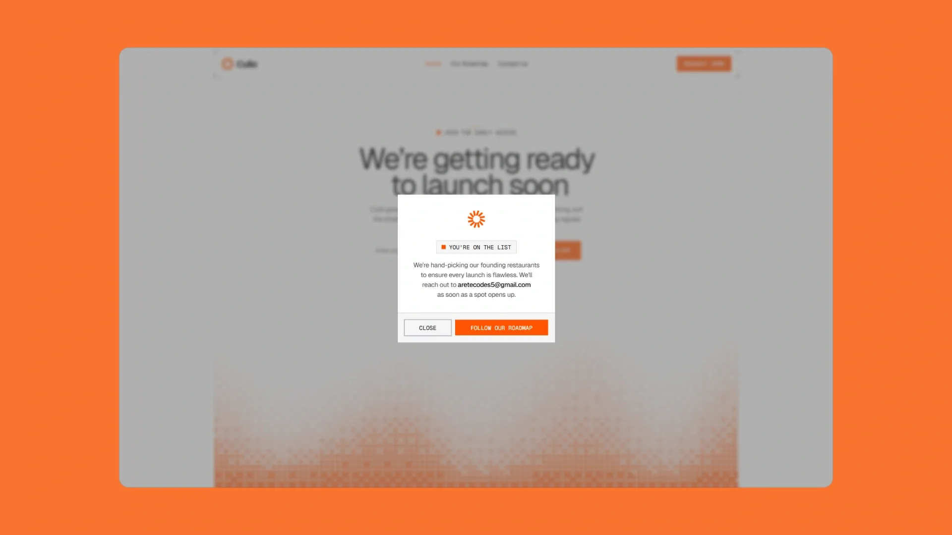 Culio — Restaurant SaaS Waitlist preview 3