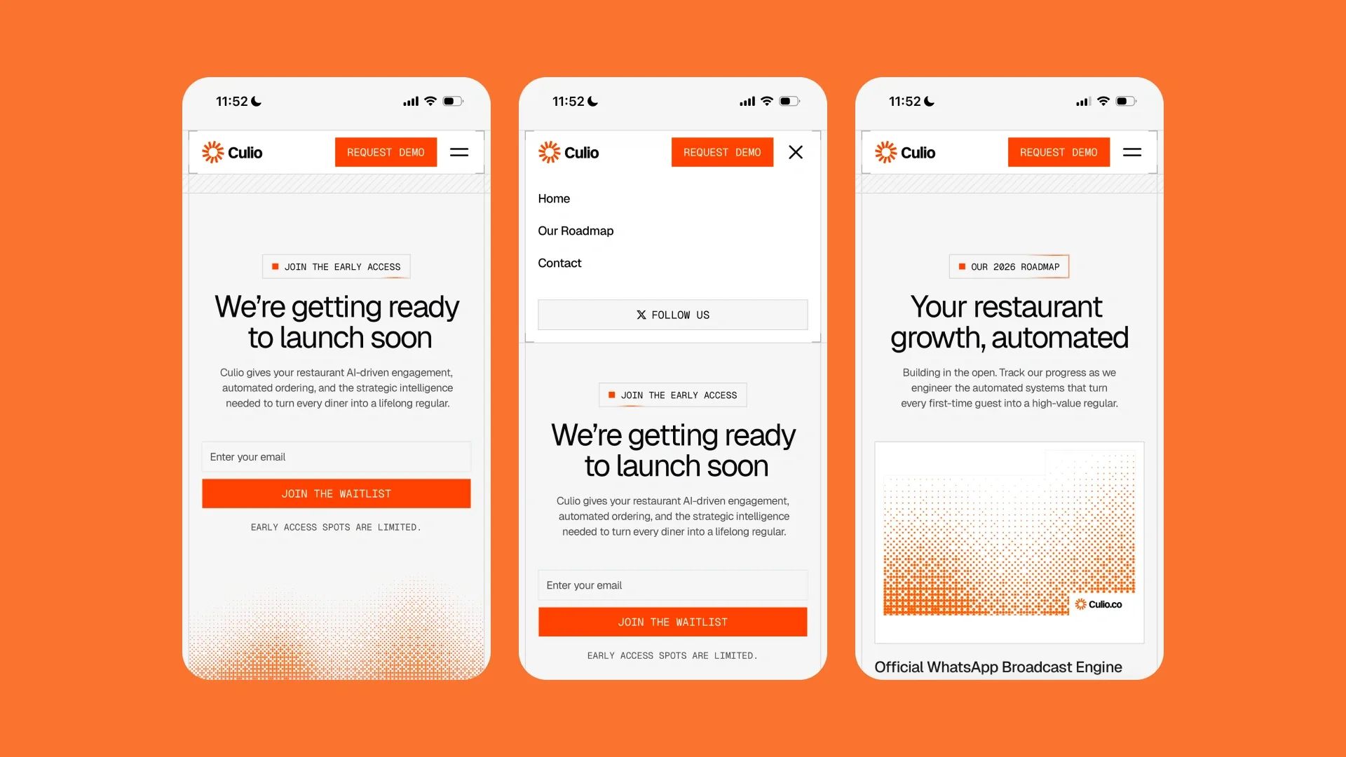 Culio — Restaurant SaaS Waitlist preview 4