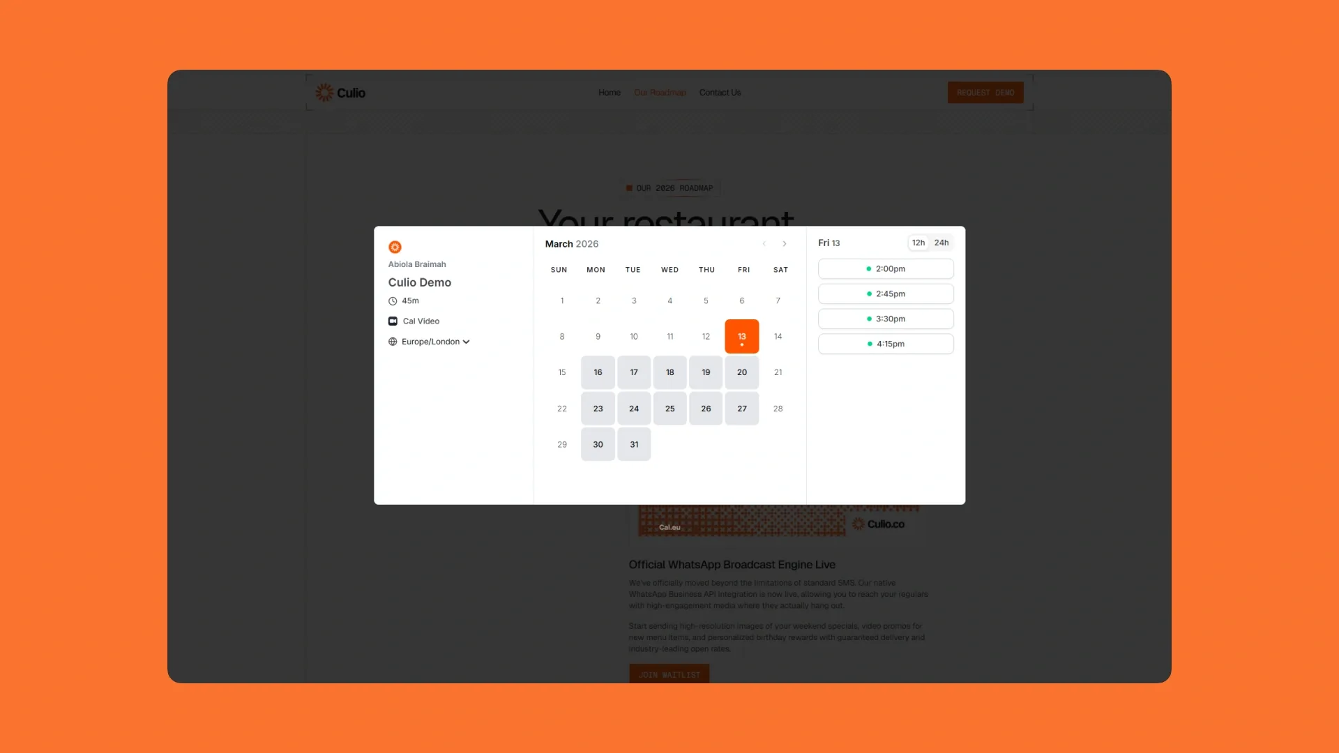 Culio — Restaurant SaaS Waitlist preview 6