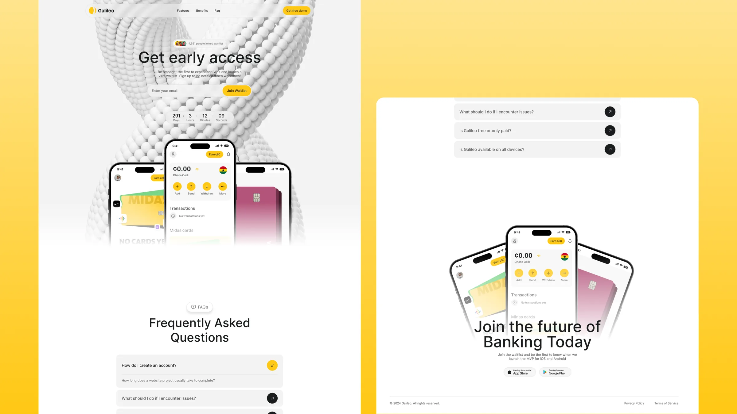 Galileo — Mobile App Waitlist preview 4