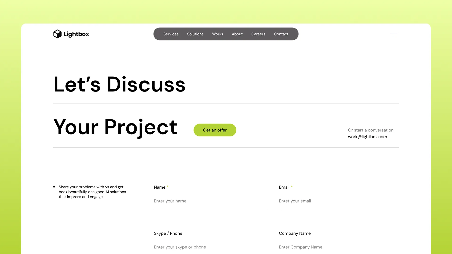 Lightbox — Custom AI Solutions preview 5