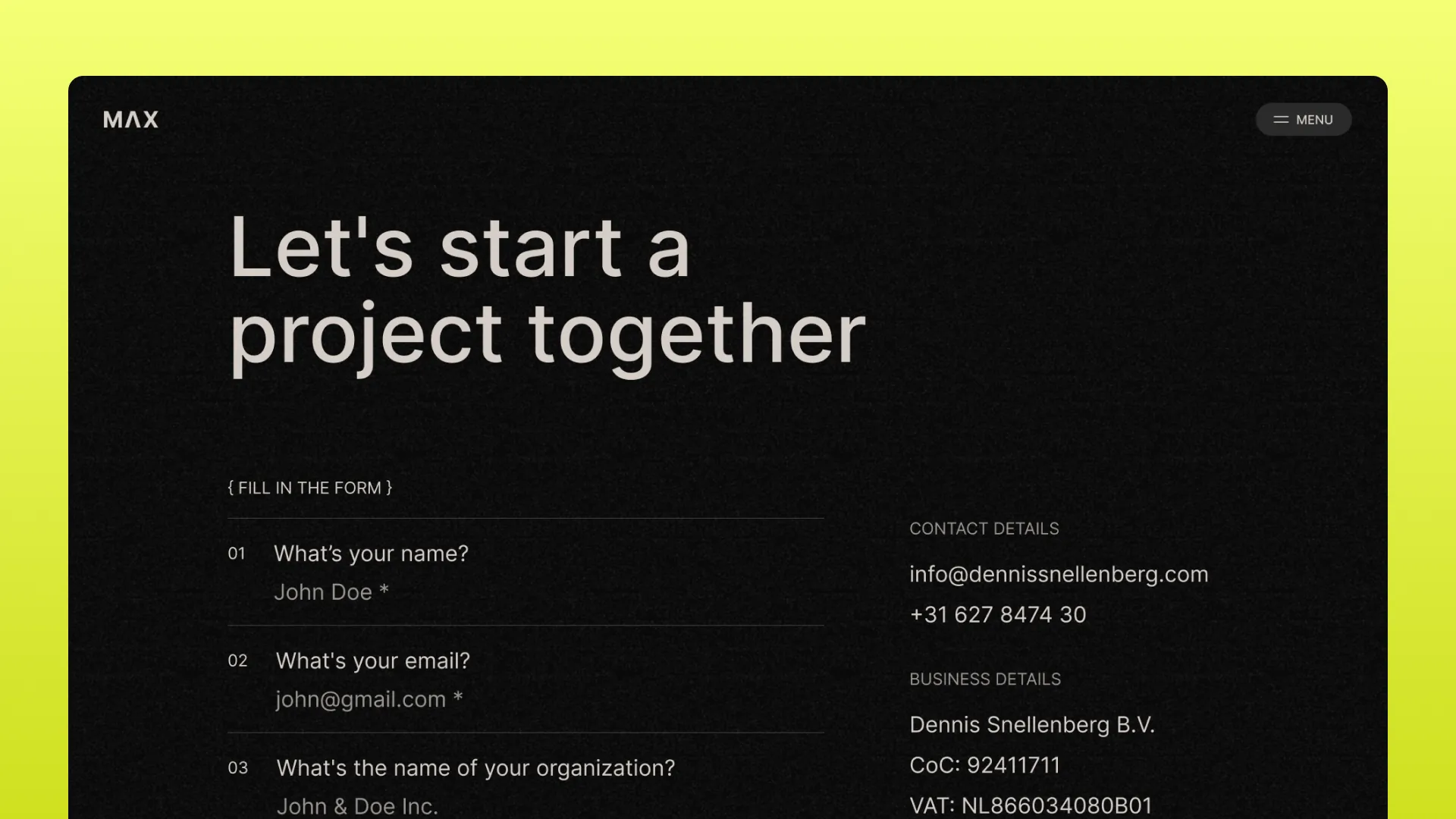 Max — Creative Developer preview 5
