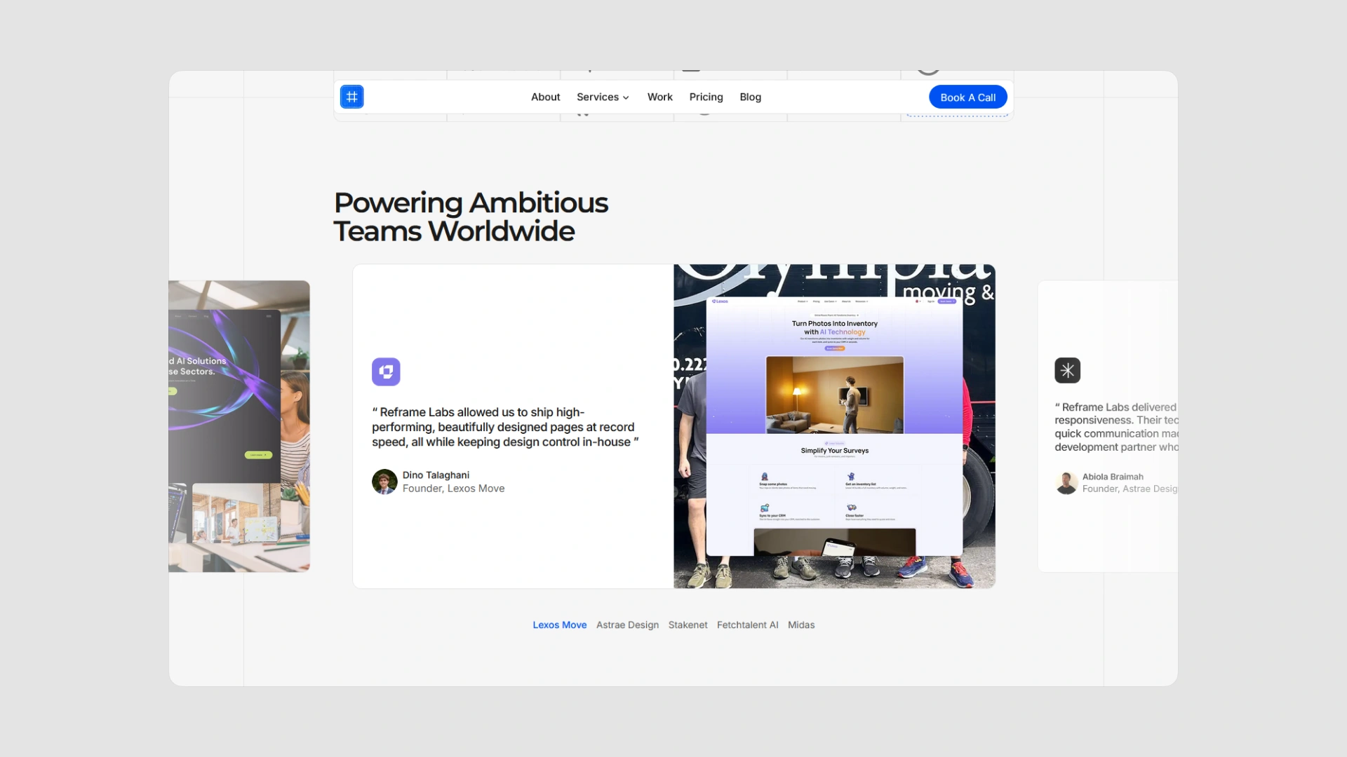 Reframe Labs — Creative Agency preview 3