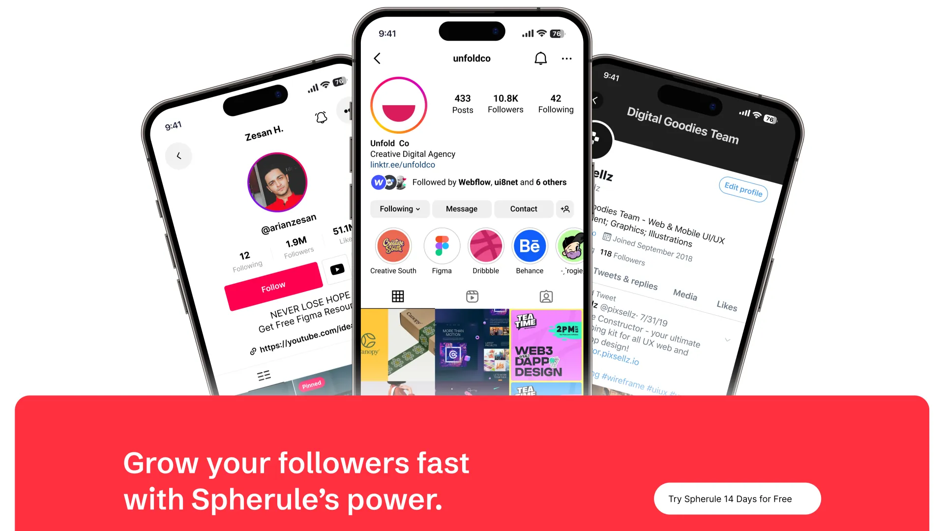 Spherule — Social Media Growth SaaS preview 4