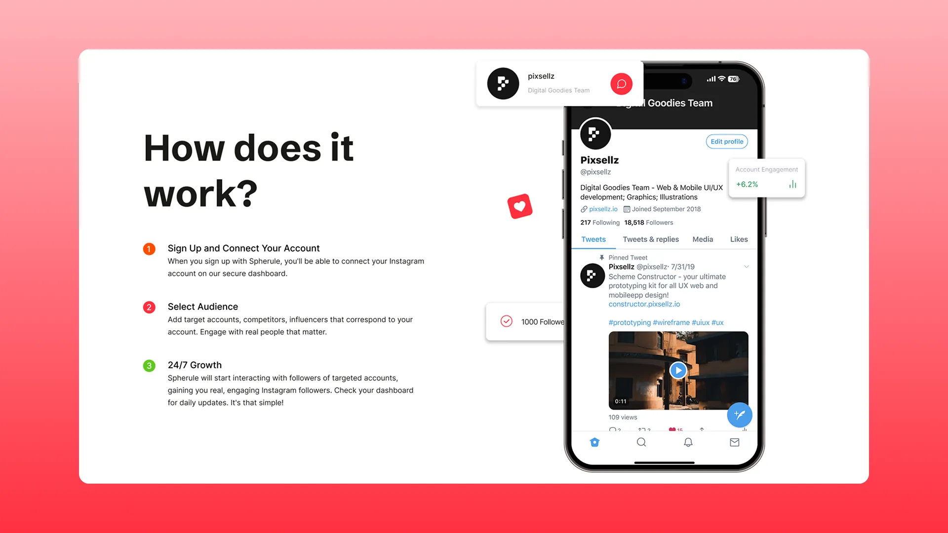 Spherule — Social Media Growth SaaS preview 5