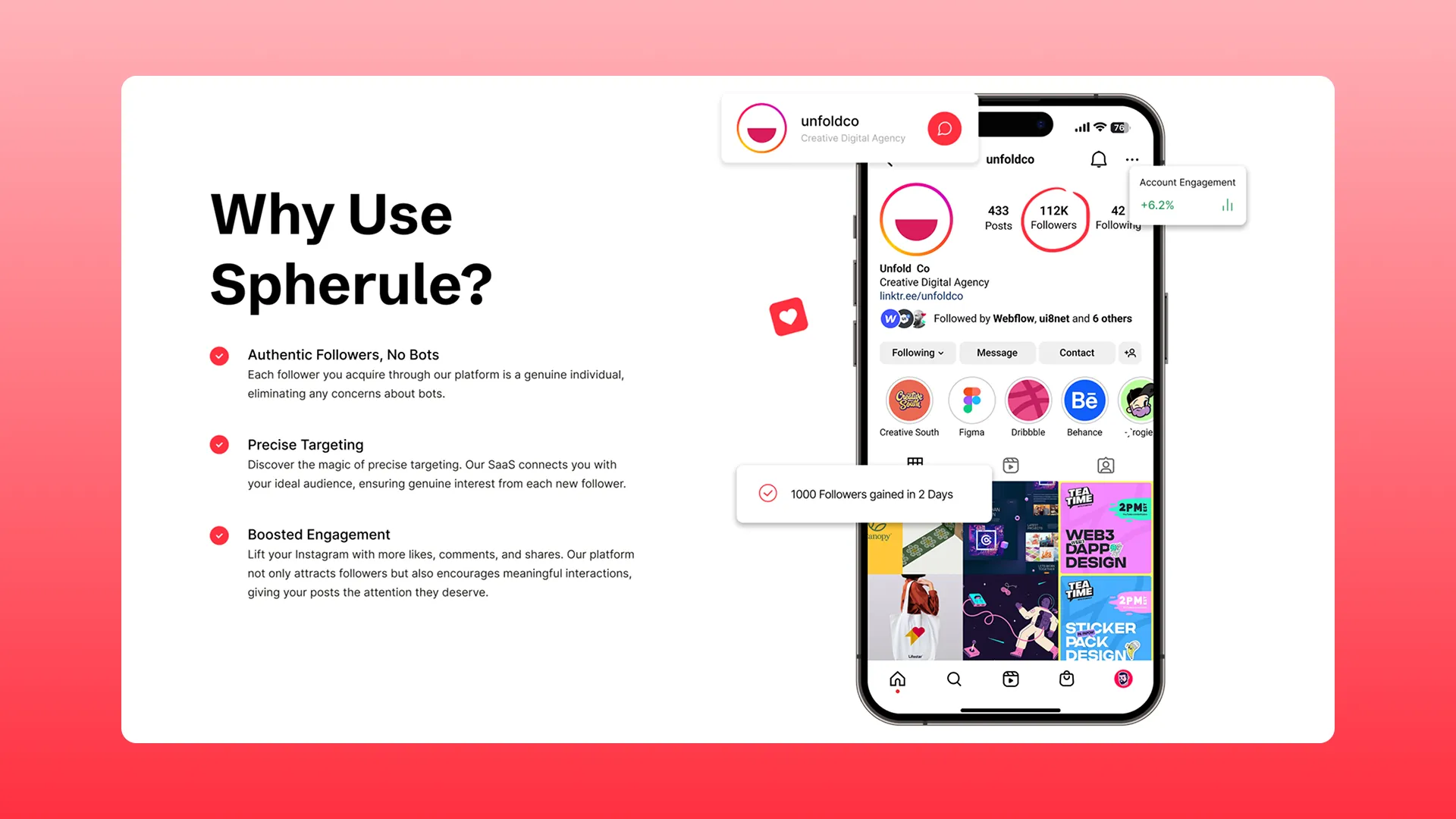 Spherule — Social Media Growth SaaS preview 6